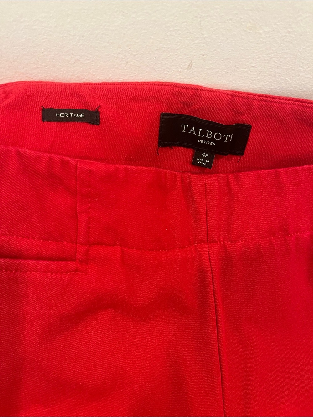Talbots Red Skinny Pants